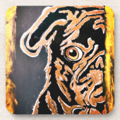 Mops Untersetzer (Vorderseite)