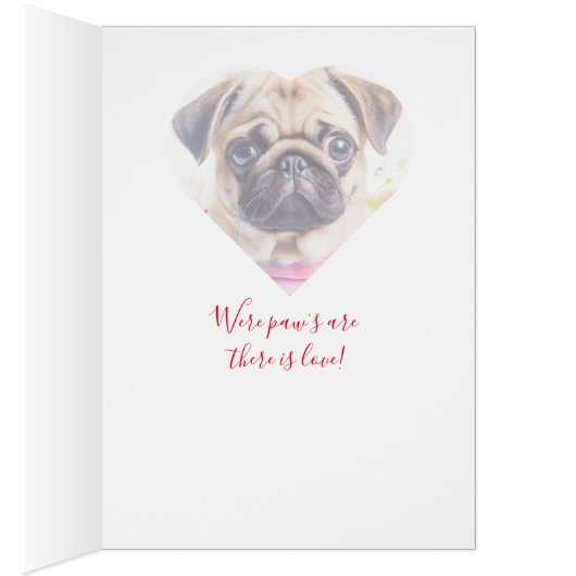 Mops Valentinstagkarte (Innen (Rechts))