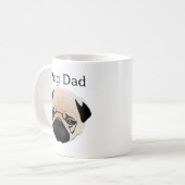 Mops-Vater 1 Kaffeetasse (Vorderseite Links)