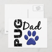 MOPS VATER 2 POSTKARTE (Vorne/Hinten)