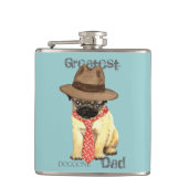 Mops-Vater Flachmann (Vorderseite)