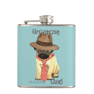 Mops-Vater Flachmann