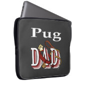 Mops Vater Geschenke Laptopschutzhülle (Vorne Rechts)