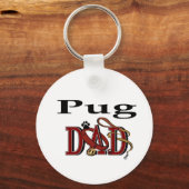 Mops Vater Geschenke Schlüsselanhänger (Vorderseite)