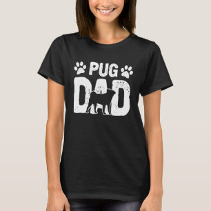 Mops-Vater Hund Mops Vater Hundebesitzer T-Shirt
