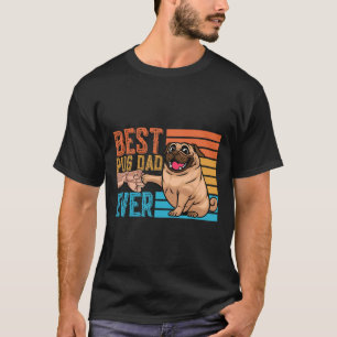 Mops-Vater jemals Vatertag Daddy Papa Mops  T-Shirt