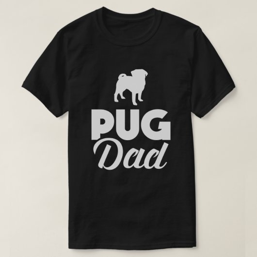 Mops-Vater-lustige Mops T-Shirt (Design vorne)