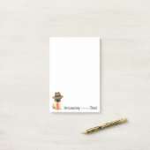 Mops-Vater Post-it Klebezettel (Auf Schreibtisch)
