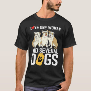 Mops-Vater Puggle Ehemann Liebt eine Frau und mehr T-Shirt
