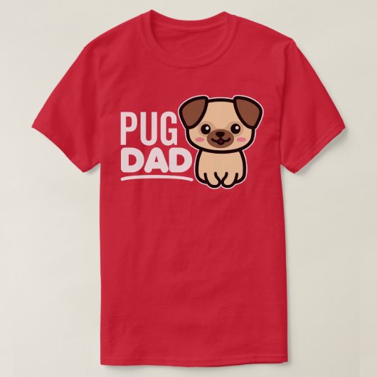 Mops Vater T-Shirt (Design vorne)