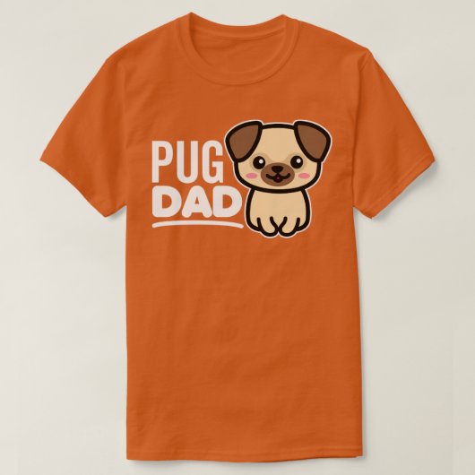 Mops Vater T-Shirt (Design vorne)