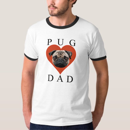 Mops-Vater T-Shirt (Vorderseite)