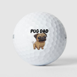 Mops Vater Vatertag Golfball