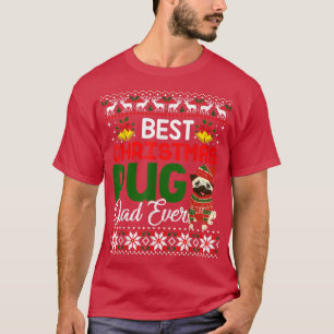 Mops Vater Weihnachten Funny Ugly Xmas Sweater T-Shirt