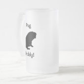 Mops-Vati-mattierte Tasse (Vorderseite Links)