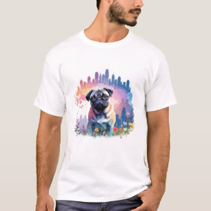 Mops Vector Art Animal in the Majestic Nature Wild T-Shirt