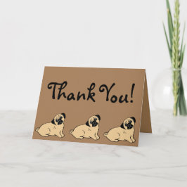 Mops Vielen Dank für Ihre Karte