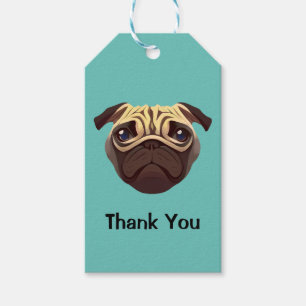 Mops Vielen Dank Geschenkanhänger