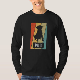 Mops Vintag Hunde Hunde Paw Mops Zubehör Paws Hund T-Shirt
