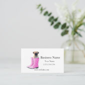 Mops Visitenkarte (Stehend Vorderseite)