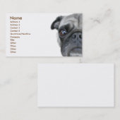 Mops-Visitenkarte Visitenkarte (Vorne/Hinten)