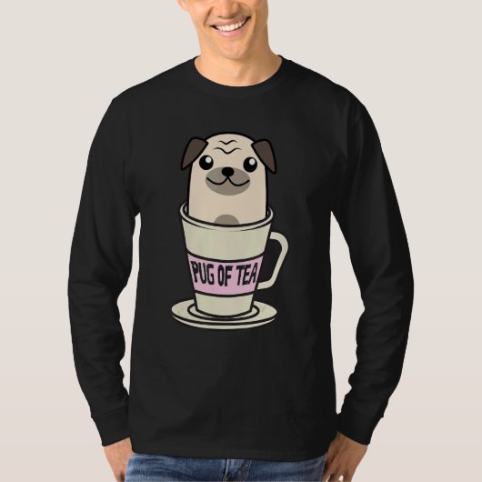 Mops von Tee Coole Kräutergetränk-Trinker Tier (Vorderseite)