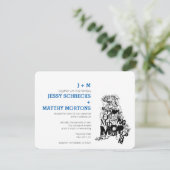 Mops von Typen Einladung (Stehend Vorderseite)