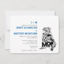 Mops von Typen Einladung