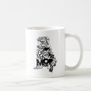Mops von Typen Kaffeetasse