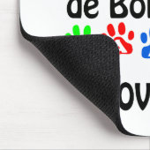 Mops Walks Design Mousepad (Ecke)