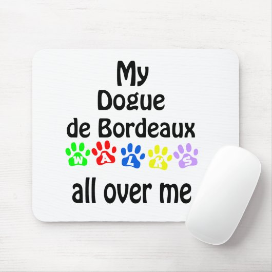 Mops Walks Design Mousepad (Mit Mouse)