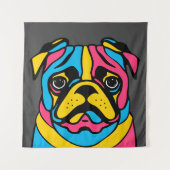 Mops Wandteppich (Vorderseite)