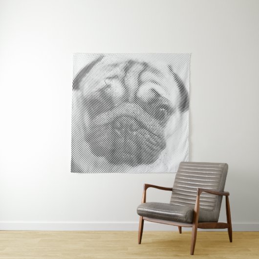 Mops Wandteppich (Beispiel)