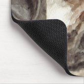 Mops Wasserfarbenportrait Mousepad (Ecke)