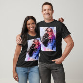 Mops-Wasserfarbenporträt T-Shirt (Unisex)