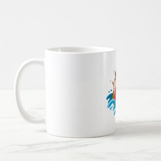 Mops Watermelon Kaffeetasse (Links)