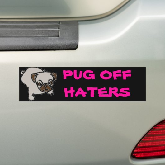 MOPS WEG VON DEN HATERS AUTOAUFKLEBER (Auf Auto)