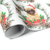 Mops Weihnachten Geschenkpapier (Rolleneckpunkt)