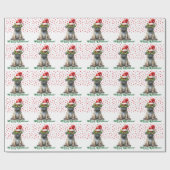 Mops Weihnachten Geschenkpapier (Flach)