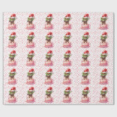 Mops Weihnachten Geschenkpapier (Flach)