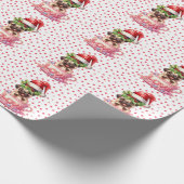 Mops Weihnachten Geschenkpapier (Ecke)