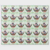 Mops Weihnachten Geschenkpapier (Flach)