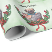 Mops Weihnachten Geschenkpapier (Rolleneckpunkt)
