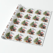 Mops Weihnachten Geschenkpapier (Ungerollt)