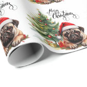 Mops Weihnachten Geschenkpapier (Rolleneckpunkt)