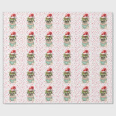 Mops Weihnachten Geschenkpapier (Flach)