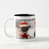 Mops Weihnachten Tasse (Links)