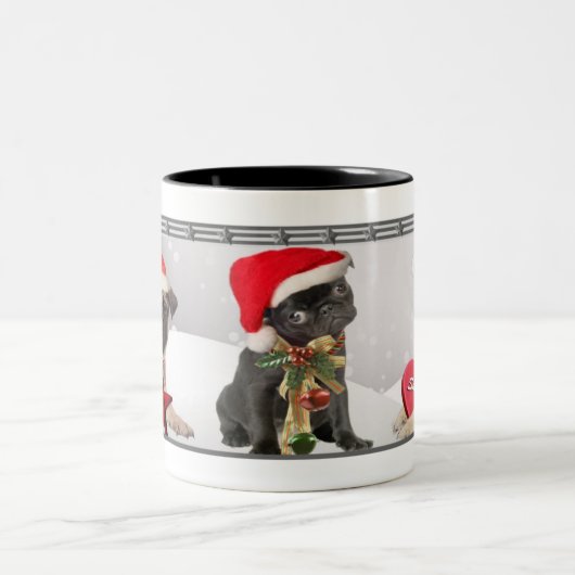 Mops Weihnachten Tasse (Mittel)