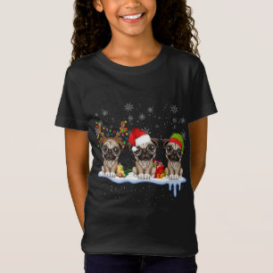 Mops Weihnachten Weihnachtsmannmütze, Funny Möpsen T-Shirt