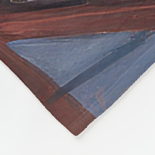 Mops Weihnachts-Feiertage Fleecedecke (Ecke)